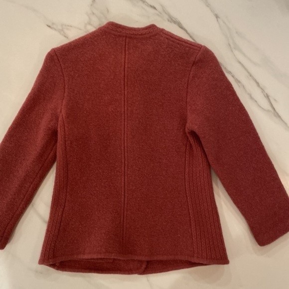 Vintage Geiger of Austria Boiled Wool Jacket | Pink | Size 42 - Picture 4 of 7
